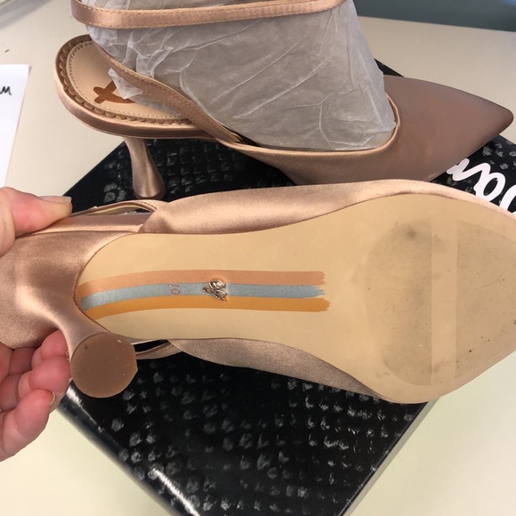 Hadara RosaBlush Satin Heels - Picture 5 of 7